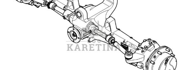 John Deere 6110 - oś przednia AL216508-1