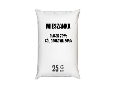 Mieszanka soli drogowej i piasku -1