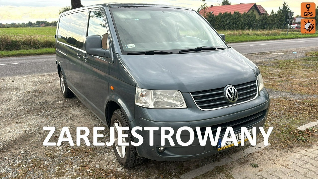 Volkswagen Transporter T5 navi, klima, zarejestrowant, 9-cio osobowy, długi!