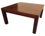 150cm, Stół kwadratowy drewniany Mahoń SOLID