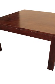 150cm, Stół kwadratowy drewniany Mahoń SOLID-2