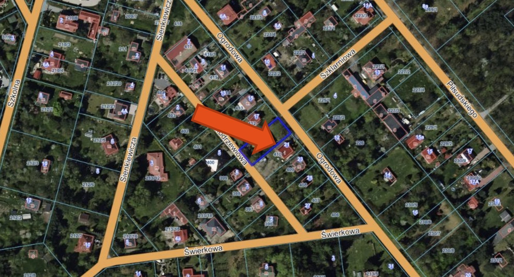 Działka 874 m. Wrząca, koło Lutomierska (woj. łódzkie) plus dom mobilny 48 m. - Ansicht 4