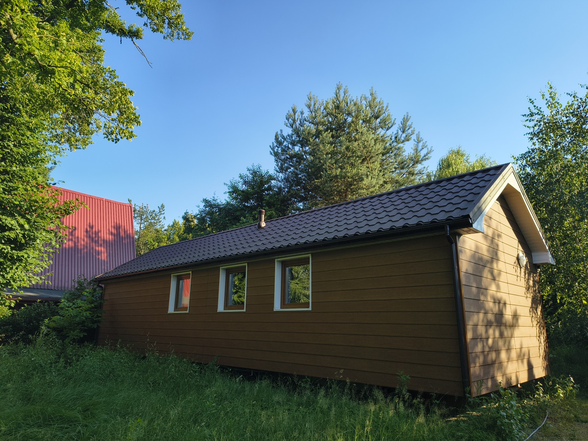 Działka 874 m. Wrząca, koło Lutomierska (woj. łódzkie) plus dom mobilny 48 m. - Mehr