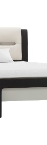 vidaXL Rama łóżka z LED, czarno-biała, sztuczna skóra, 90 x 200 cm286733-3