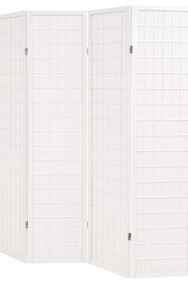 vidaXL Składany parawan 4-panelowy w stylu japońskim, 160x170, biały-2