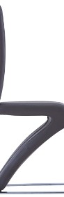 vidaXL Krzesła o zygzakowatej formie, 2 szt., szare, sztuczna skóra281668-3