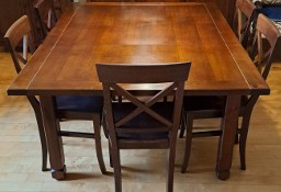 Stół i krzesła do jadalni, styl kolonialny, drewno egzotyczne