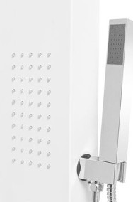 vidaXL Panel prysznicowy, aluminiowy, matowy, białySKU:142372*-3