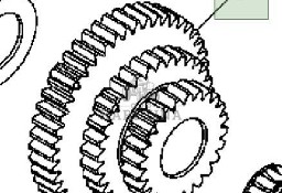 John Deere 7600 7700 7800 Wałek Zębaty Zębatka Przekładnia R150457