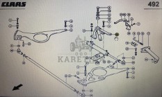 CLAAS 00 0785 016 0/Claas wspornik/Claas Lexion 580