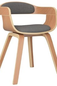 vidaXL Krzesła stołowe, 6 szt., jasnoszare, gięte drewno i tkaninaSKU:3092393*-2