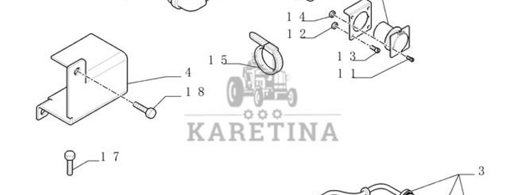 New Holland T6010 T6070 Nagrzewnica 110v 84130678-1