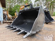 Łyżka 150cm do koparki Miller fi 80 / Nowe zęby systemu CAT J350
