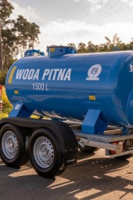 Wóz do wody pitnej beczkowóz Meprozet 1000 L 1500 L na przyczepie samochodowej-2