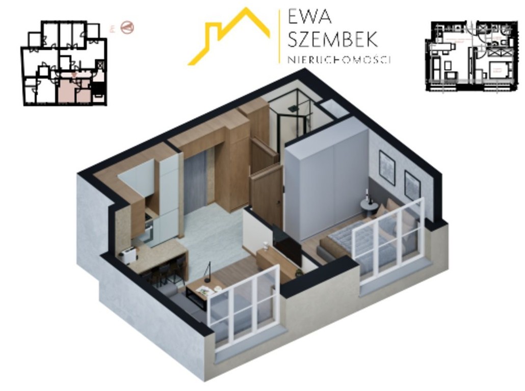 Mieszkanie na sprzedaż, 32 m², 2 pokoje Kraków Krowodrza Łobzów
