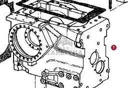 Fendt Favorit 514 Obudowa Tylnego Mostu CZĘŚCI 514100010050