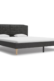 vidaXL Rama łóżka, czarna, tapicerowana tkaniną, 160 x 200 cm 280550-2