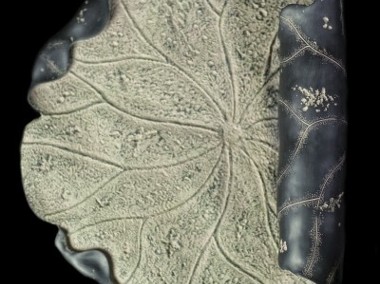 Wiszący wazon ceramiczny w kształcie zwinietego liścia lotosu-2