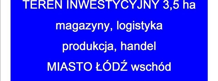 Działka inwestycyjna Łódź-1