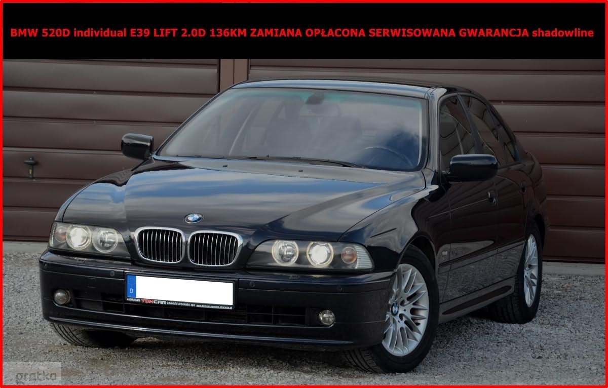 BMW SERIA 5 IV (E39) 520D lift 2.0D 136KM Zamiaan Opłacona