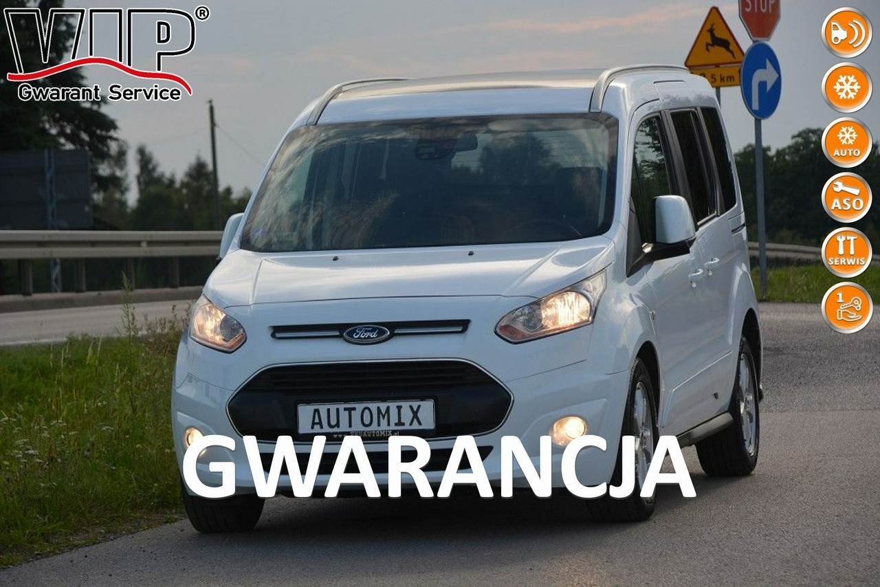 Ford Tourneo Connect II 1.0 EcoBoost hak panorama doinwestowany gwarancja przebiegu bezwypad