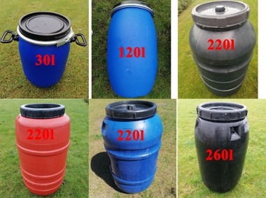 Beczki plastikowe 30l, 120l ,200l ,220l ,260 litrów. Beczka plastikowa, zbiornik-1