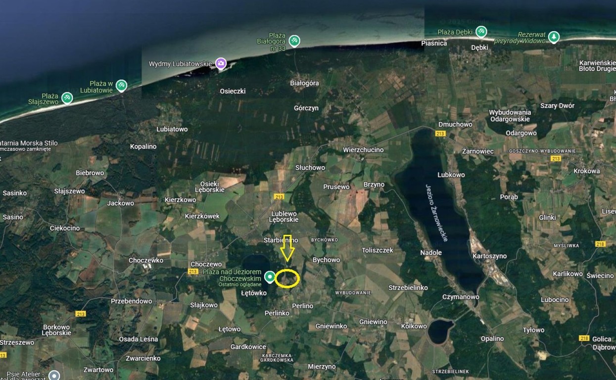 Perlino 1 700 m², działka budowlana pod miastem, cisza i spokój - Widok 2