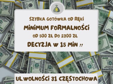 Pożyczka na oświadczenie +GOTÓWKA Częstochowa ul. Wolności 31-1