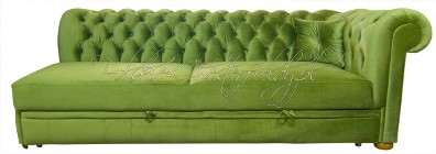 Pikowana SOFA CHESTERFIELD NORMAL 4 OS. bez boku RATY