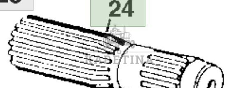 John Deere 8110 8210 8310 8410 Wał Wałek Zębaty CZĘŚCI R328166-1