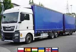 MAN TGX 26.510 6x2-4 / Zestaw firanka z przyczepą / 20+18 EPAL / 2 szt_256105