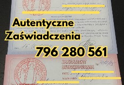 Autentyczne - Zaświadczenie dla chrzestnego Bierzmowanie Spowiedź 