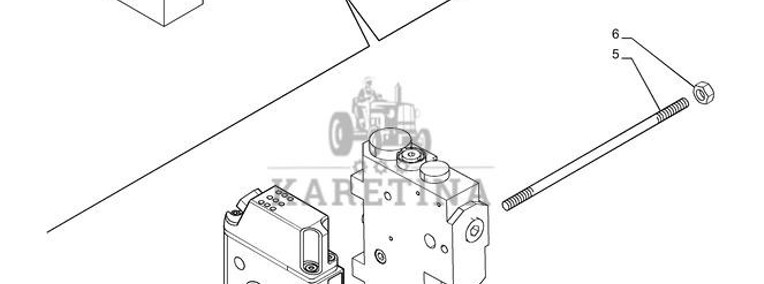New Holland T6090 T6070 Zawór sterujący 47467814-1