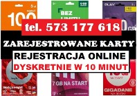 Sprawne ZAREJESTROWANE KARTY SIM prepaidy ZDALNA REJESTRACJA KART SIM anonimowe