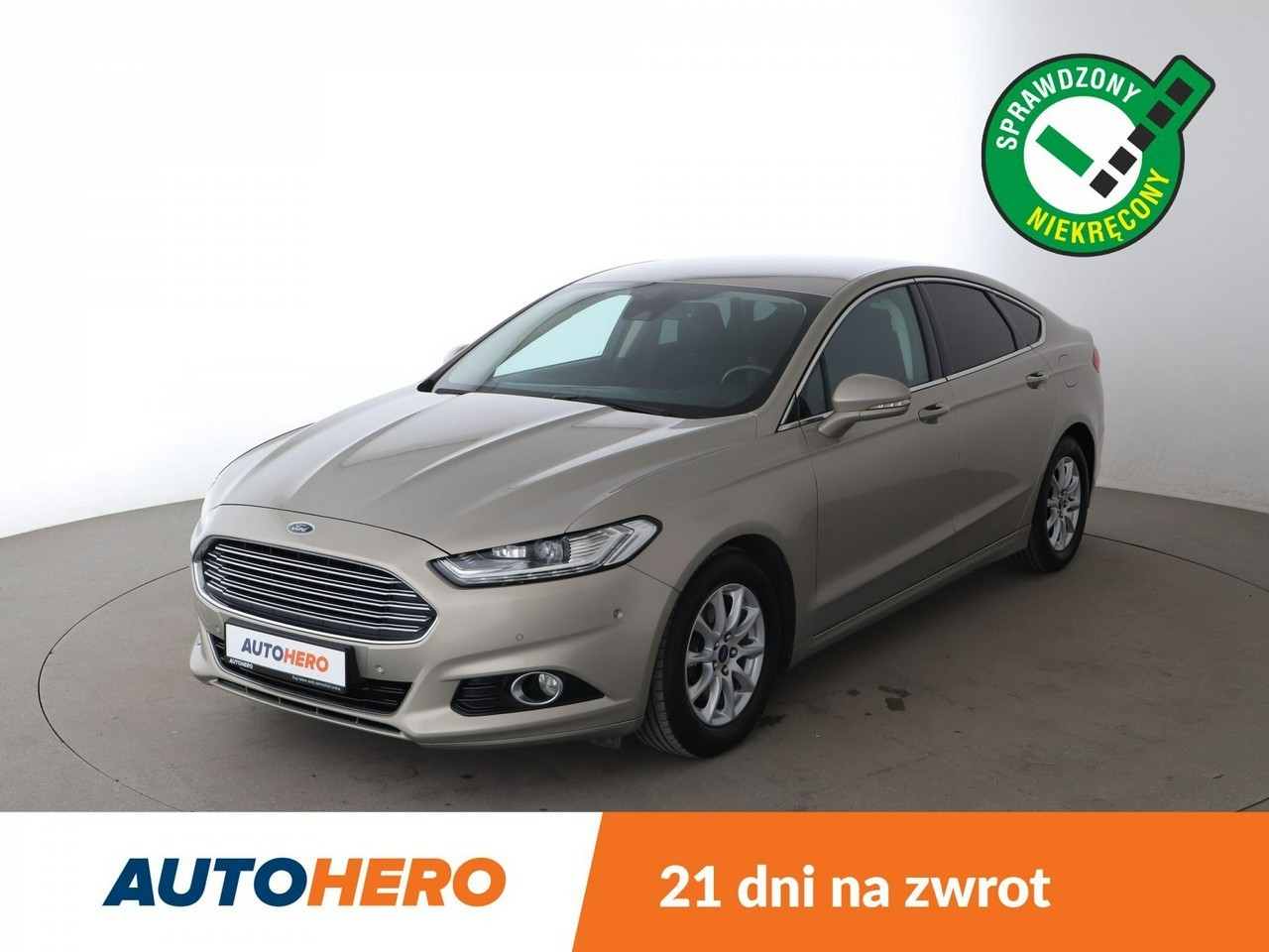 Ford Mondeo VIII 160KM, Navi, klima auto, kamera i czujniki parkowania, grzane fotele