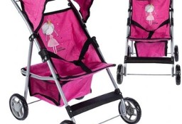 Wózek spacerówka dla lalek różowa