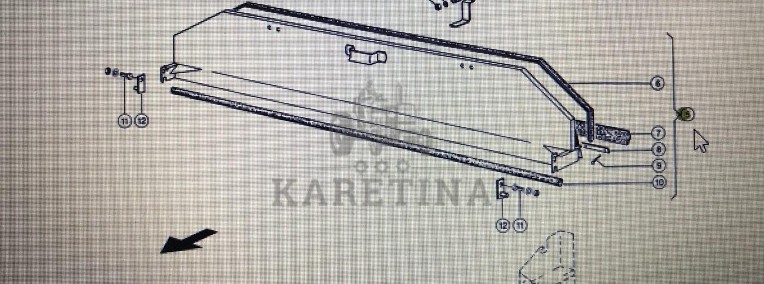 CLAAS 00 0734 303 2/Claas Lexion pokrywa bębna - 580 560-540 460-440 770-760 670-640-1