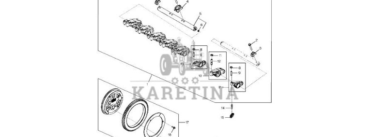 John Deere 9470RX - Ramię wahacza RE535521 (Silnik)-1