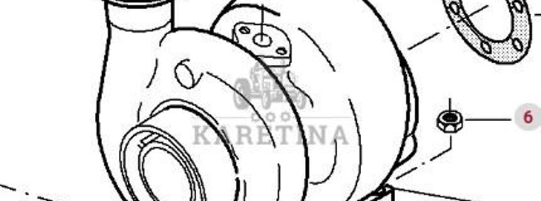 Massey Ferguson 8480 Turbosprężarka Turbina CZĘŚCI V836866221-1