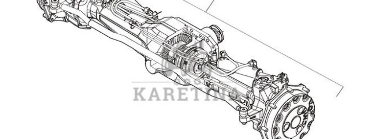New Holland T6010 Most naped przedni 84180939-1