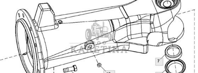John Deere 7830 Obudowa Przedniego Mostu Pochwa Prawa Lewa R287715 R269501 R197873 R287715-1