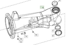 John Deere 7830 Obudowa Przedniego Mostu Pochwa Prawa Lewa R287715 R269501 R197873 R287715
