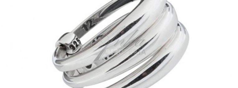 Modna biżuteria srebrna potrójny pierścionek-1