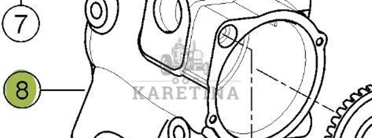 CLAAS Orbis 450 Obudowa Przekładni CZĘŚCI 0001505760 00 0150 576 0-1