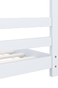 vidaXL Rama łóżka dziecięcego, biała, lite drewno sosnowe, 90 x 200 cm 289612-2