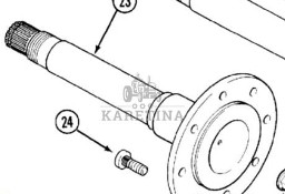 5120 CASE Maxxum MX 95 100 110 120 135 5120 Półoś Piasta Napędu Wałek 1341256C4