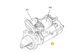 Fendt 828 Vario - rozrusznik F340900060010