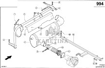 Claas Lexion 560 TŁUMIK 0007960010 (Silnik cat c9, 3126b; układ wydechowy)