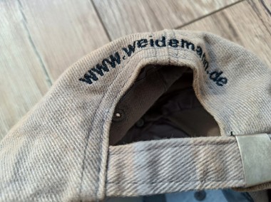 Nowa czapka z daszkiem Weidemann szara ma przebarwienia-2