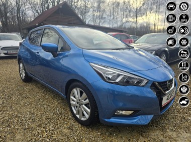 Nissan Micra IV Automat.20tyś km1.0 101koni.Nawigacja.Grzane Fotele.Alufelgi.-1